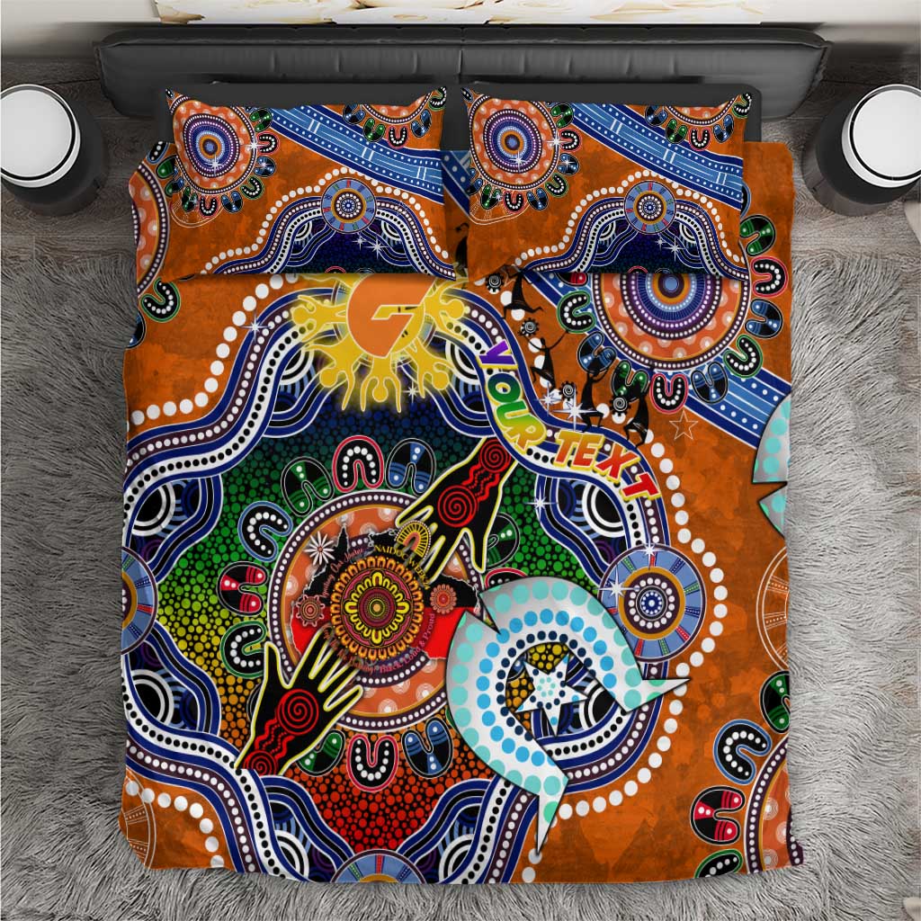 Custom NAIDOC Week 2024 GWS Giants Bedding Set Australia Aboriginal Dot Painting - Vibe Hoodie Shop