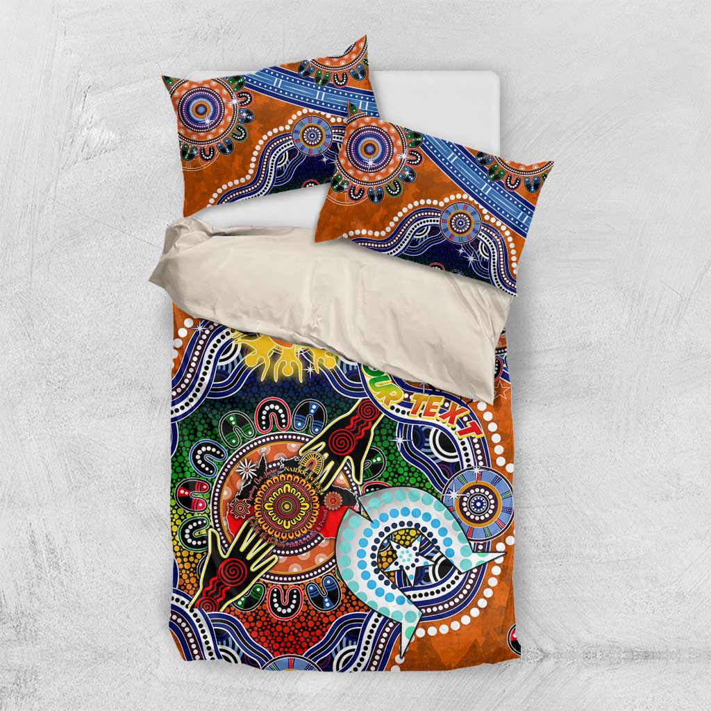 Custom NAIDOC Week 2024 GWS Giants Bedding Set Australia Aboriginal Dot Painting - Vibe Hoodie Shop