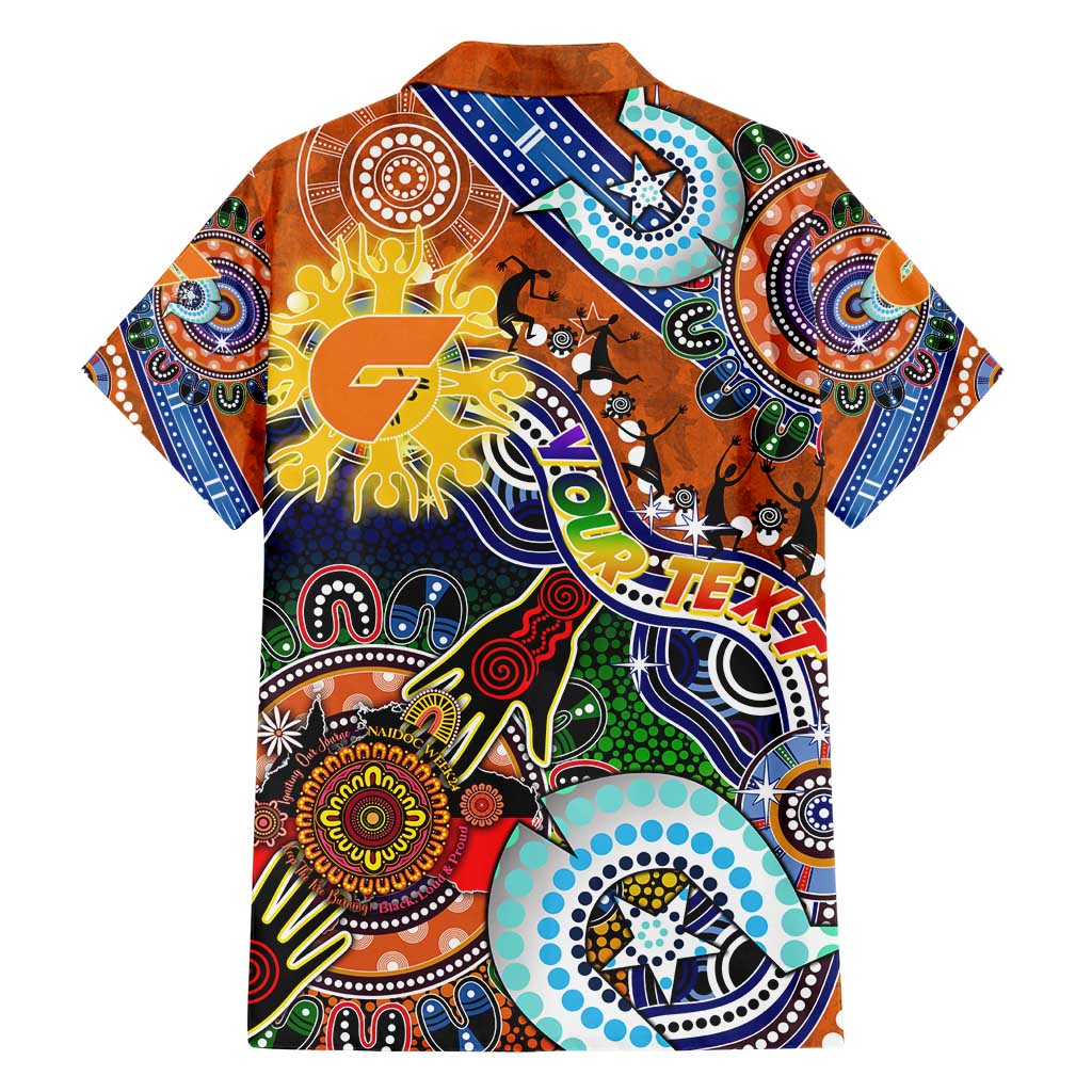 Custom NAIDOC Week 2024 GWS Giants Hawaiian Shirt Australia Aboriginal Dot Painting - Vibe Hoodie Shop