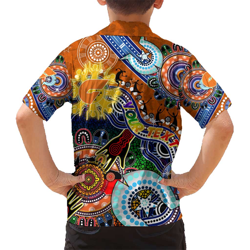 Custom NAIDOC Week 2024 GWS Giants Hawaiian Shirt Australia Aboriginal Dot Painting - Vibe Hoodie Shop