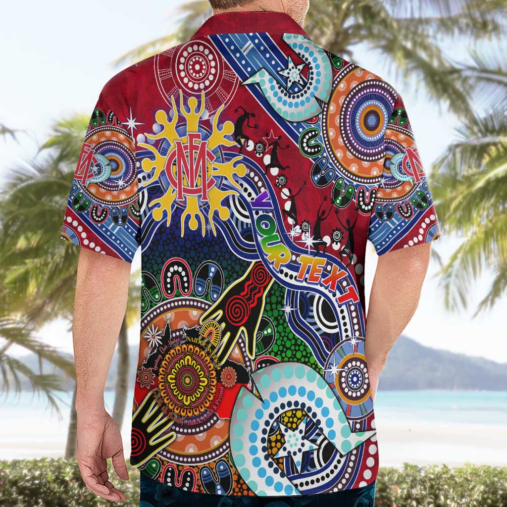 Custom NAIDOC Week 2024 Melbourne Demons Hawaiian Shirt Australia Aboriginal Dot Painting - Vibe Hoodie Shop