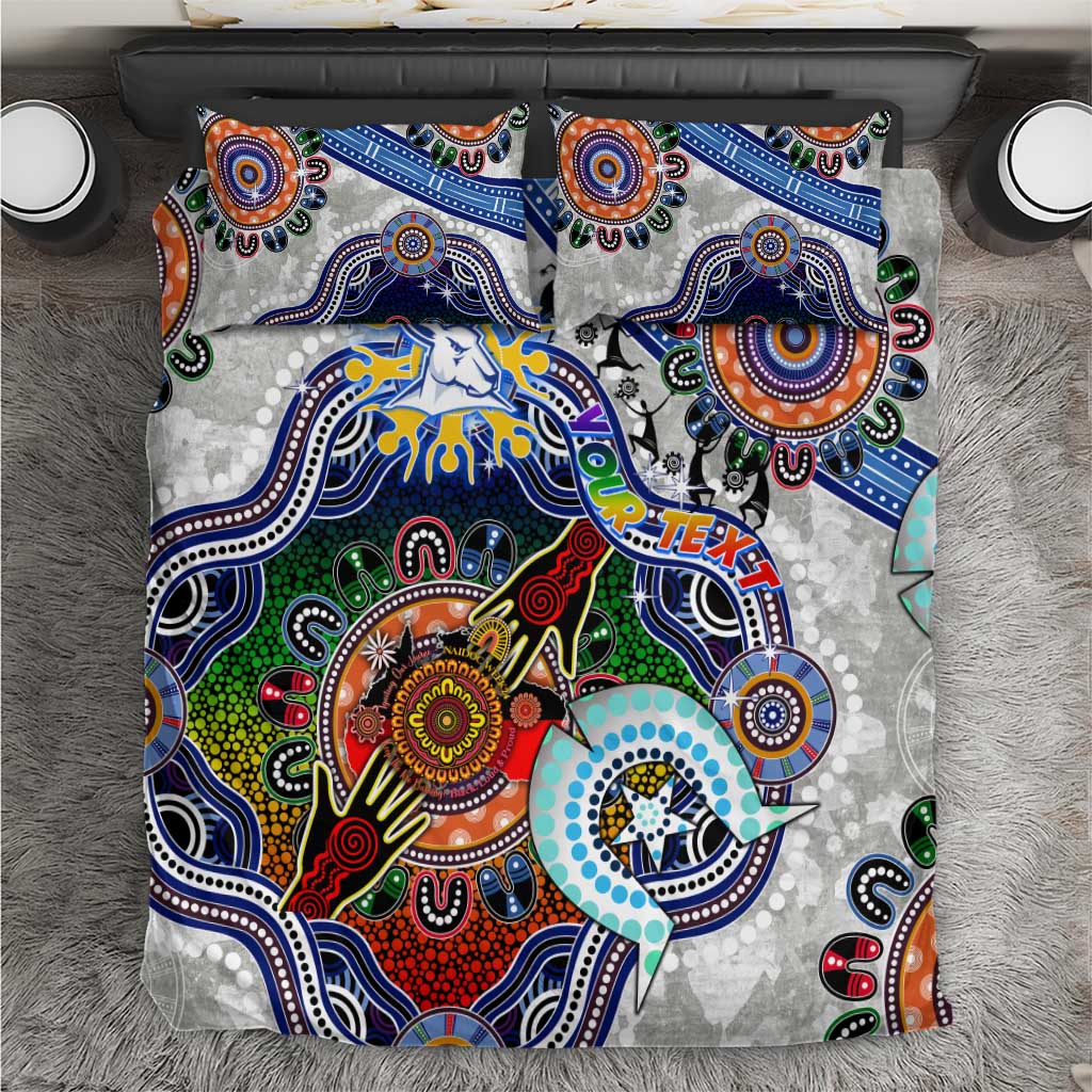 Custom NAIDOC Week 2024 North Melbourne Kangaroos Bedding Set Australia Aboriginal Dot Painting - Vibe Hoodie Shop