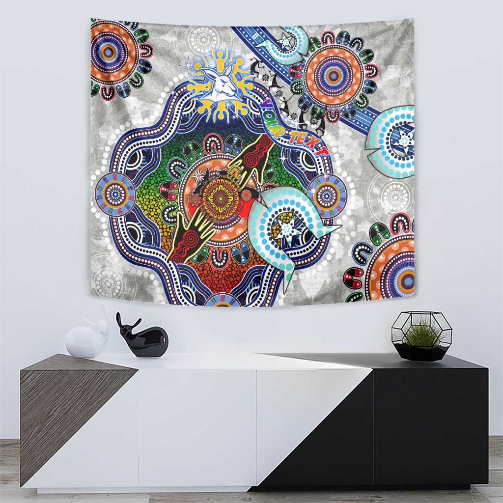 Custom NAIDOC Week 2024 North Melbourne Kangaroos Tapestry Australia Aboriginal Dot Painting - Vibe Hoodie Shop