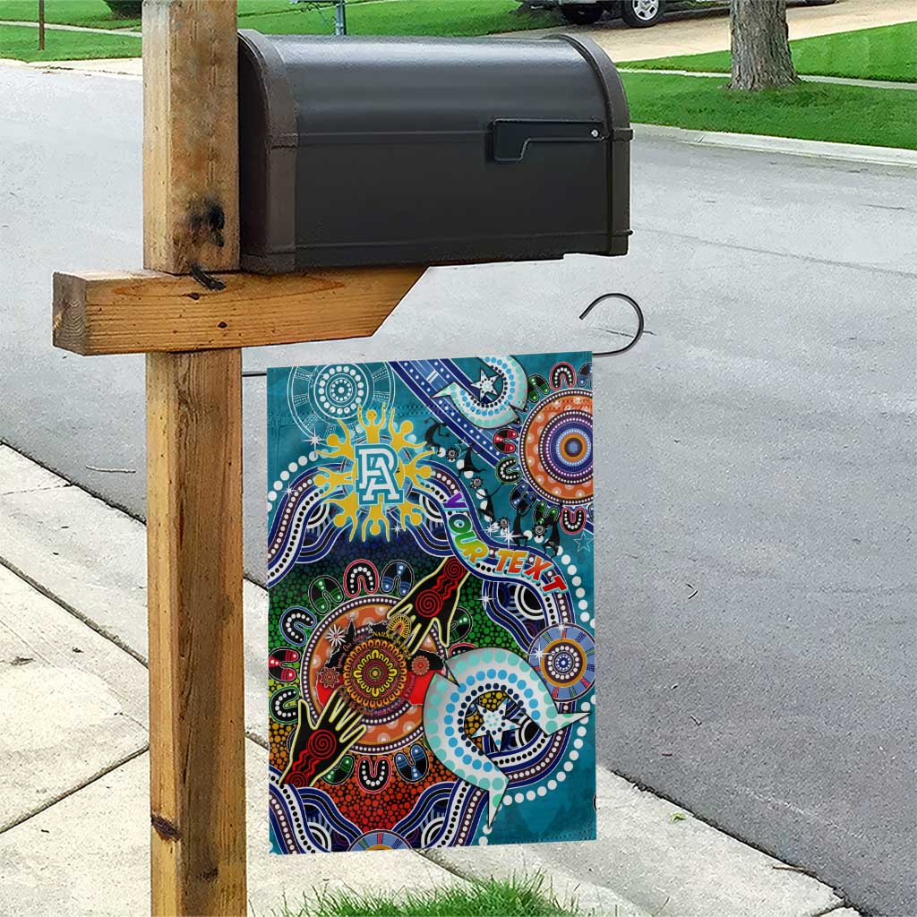 Custom NAIDOC Week 2024 Port Adelaide Power Garden Flag Australia Aboriginal Dot Painting - Vibe Hoodie Shop