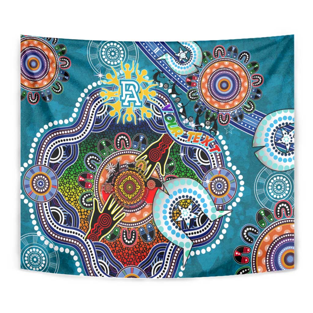 Custom NAIDOC Week 2024 Port Adelaide Power Tapestry Australia Aboriginal Dot Painting - Vibe Hoodie Shop