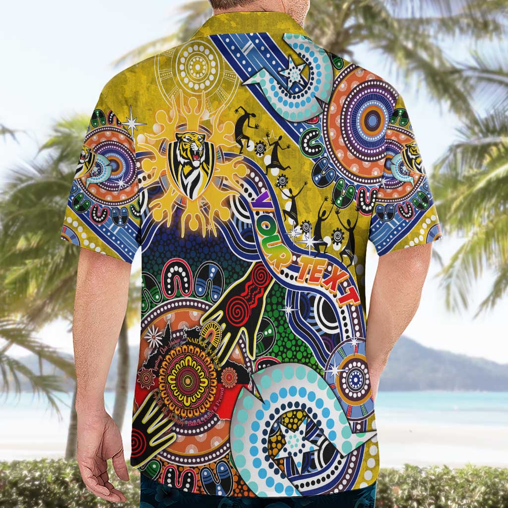 Custom NAIDOC Week 2024 Richmond Tiger Hawaiian Shirt Australia Aboriginal Dot Painting - Vibe Hoodie Shop