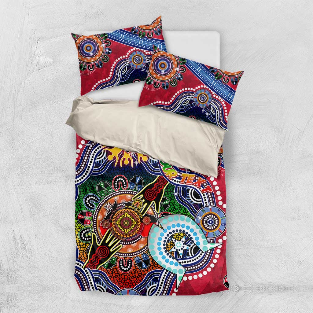 Custom NAIDOC Week 2024 St Kilda Saints Bedding Set Australia Aboriginal Dot Painting - Vibe Hoodie Shop