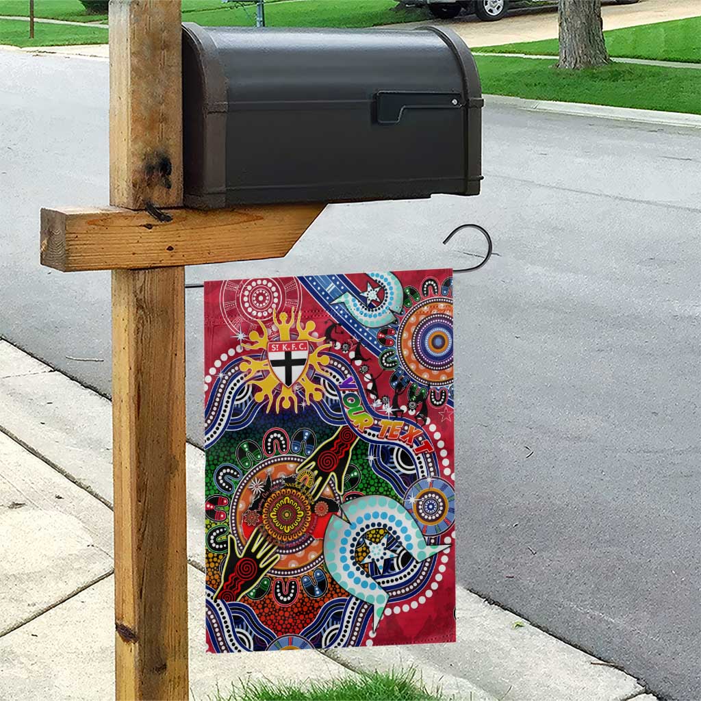 Custom NAIDOC Week 2024 St Kilda Saints Garden Flag Australia Aboriginal Dot Painting - Vibe Hoodie Shop