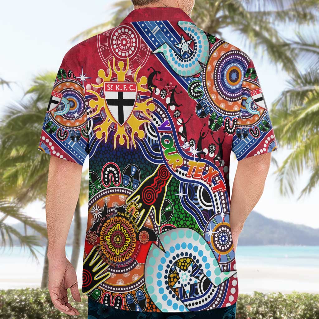 Custom NAIDOC Week 2024 St Kilda Saints Hawaiian Shirt Australia Aboriginal Dot Painting - Vibe Hoodie Shop