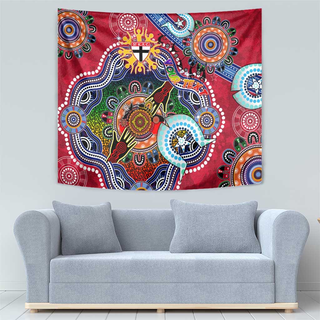 Custom NAIDOC Week 2024 St Kilda Saints Tapestry Australia Aboriginal Dot Painting - Vibe Hoodie Shop