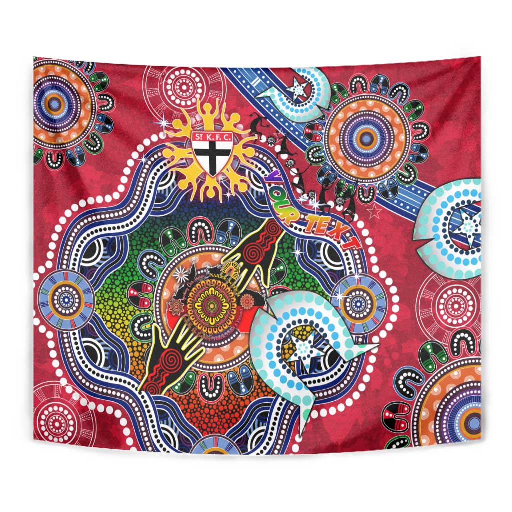 Custom NAIDOC Week 2024 St Kilda Saints Tapestry Australia Aboriginal Dot Painting - Vibe Hoodie Shop