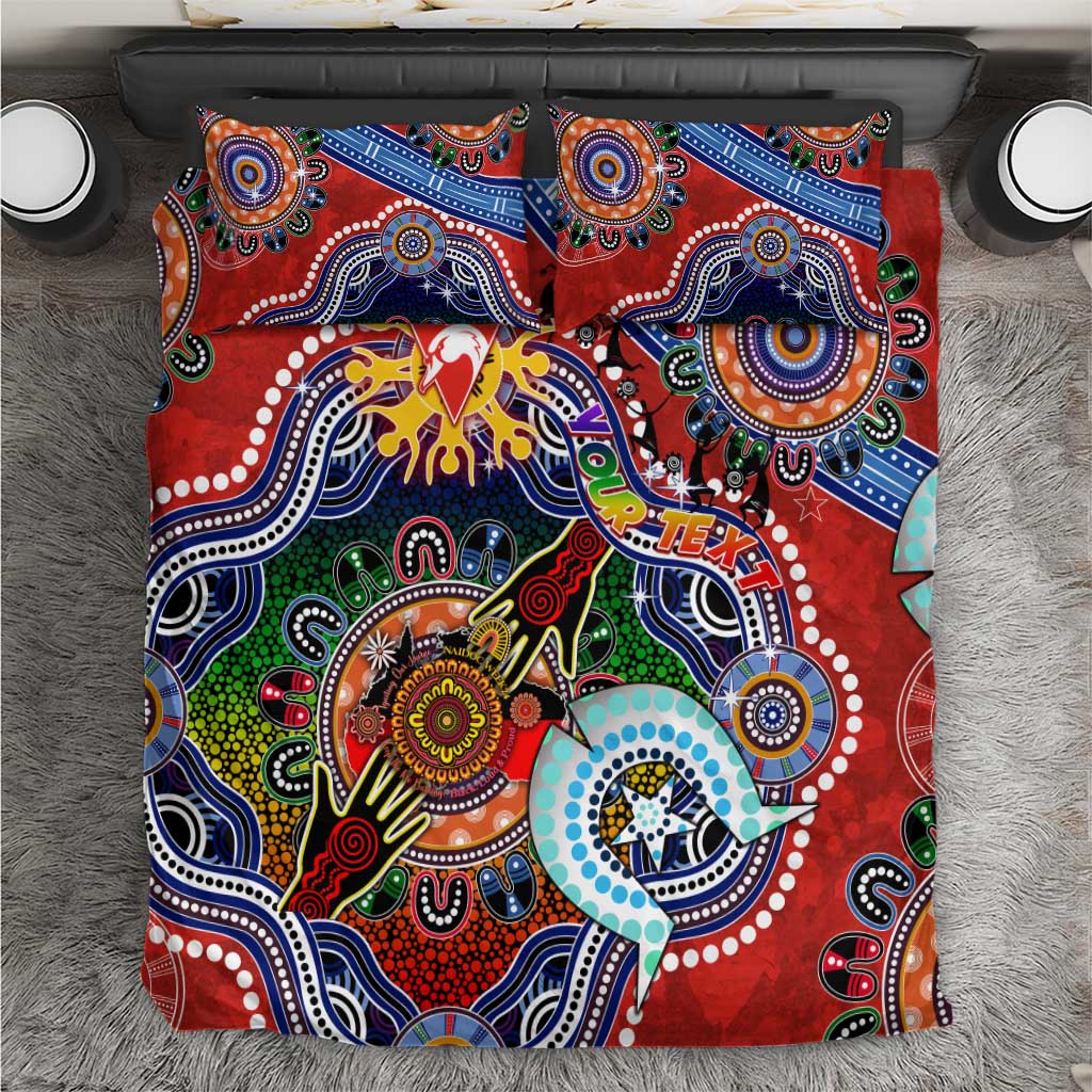 Custom NAIDOC Week 2024 Sydney Swans Bedding Set Australia Aboriginal Dot Painting - Vibe Hoodie Shop
