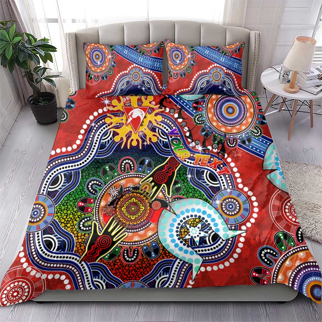 Custom NAIDOC Week 2024 Sydney Swans Bedding Set Australia Aboriginal Dot Painting - Vibe Hoodie Shop