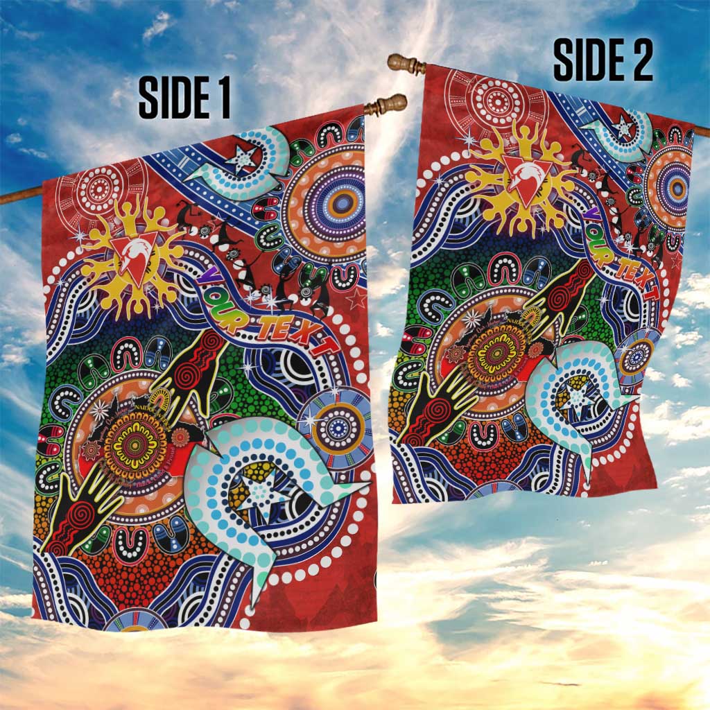 Custom NAIDOC Week 2024 Sydney Swans Garden Flag Australia Aboriginal Dot Painting - Vibe Hoodie Shop