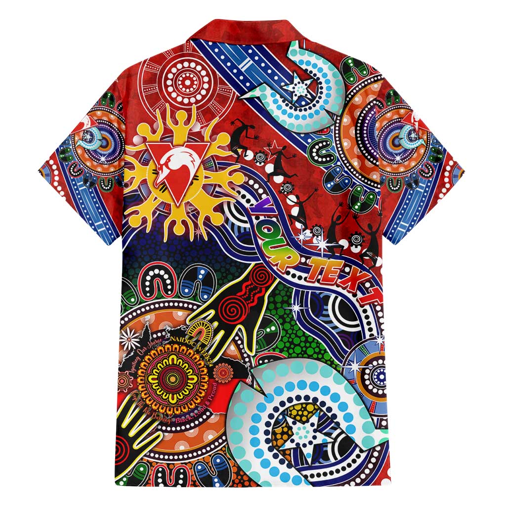 Custom NAIDOC Week 2024 Sydney Swans Hawaiian Shirt Australia Aboriginal Dot Painting - Vibe Hoodie Shop