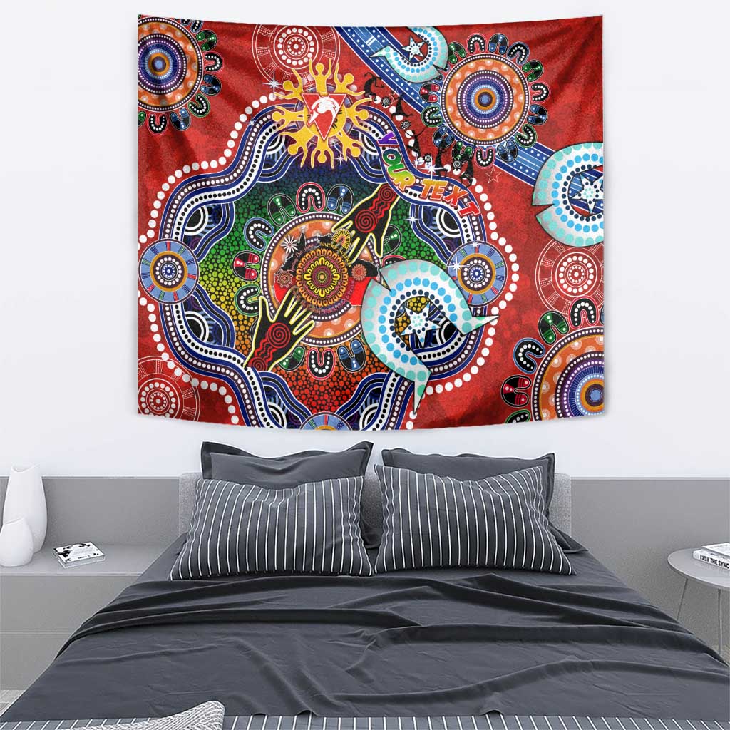 Custom NAIDOC Week 2024 Sydney Swans Tapestry Australia Aboriginal Dot Painting - Vibe Hoodie Shop