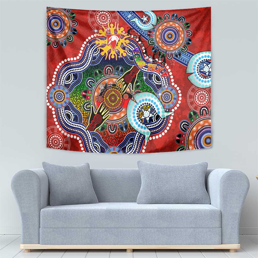 Custom NAIDOC Week 2024 Sydney Swans Tapestry Australia Aboriginal Dot Painting - Vibe Hoodie Shop