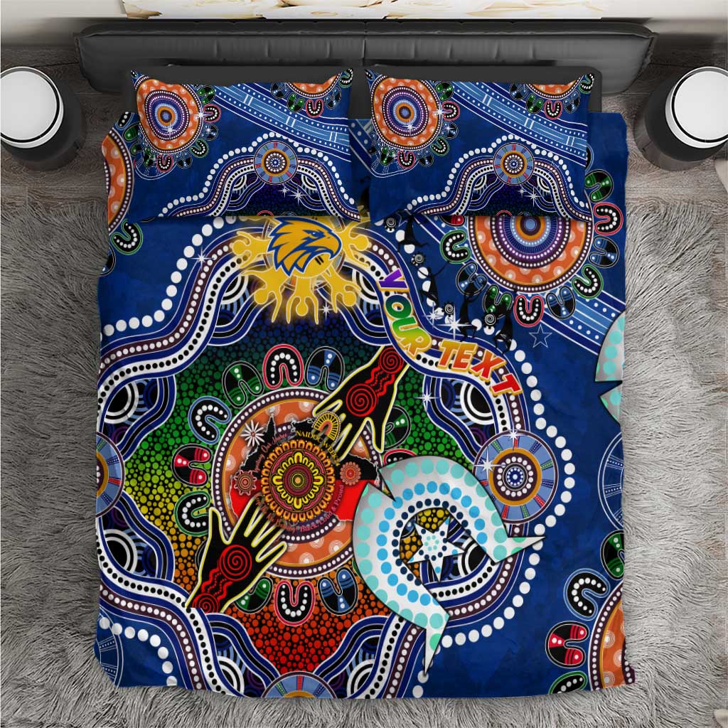 Custom NAIDOC Week 2024 West Coast Eagles Bedding Set Australia Aboriginal Dot Painting - Vibe Hoodie Shop