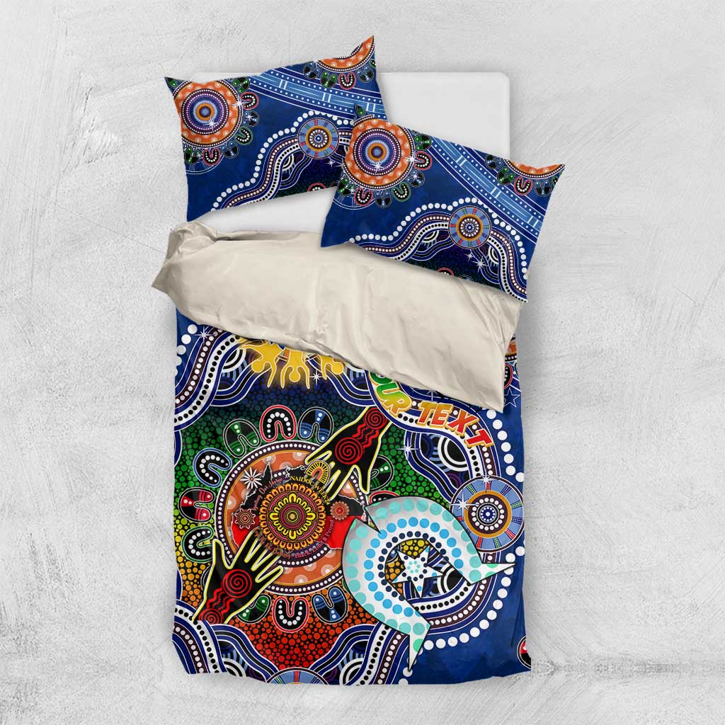 Custom NAIDOC Week 2024 West Coast Eagles Bedding Set Australia Aboriginal Dot Painting - Vibe Hoodie Shop