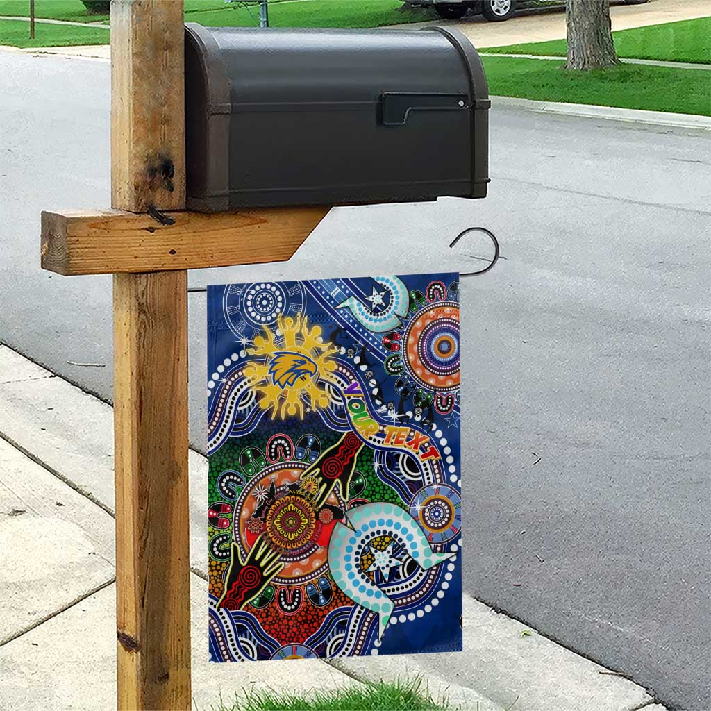 Custom NAIDOC Week 2024 West Coast Eagles Garden Flag Australia Aboriginal Dot Painting - Vibe Hoodie Shop