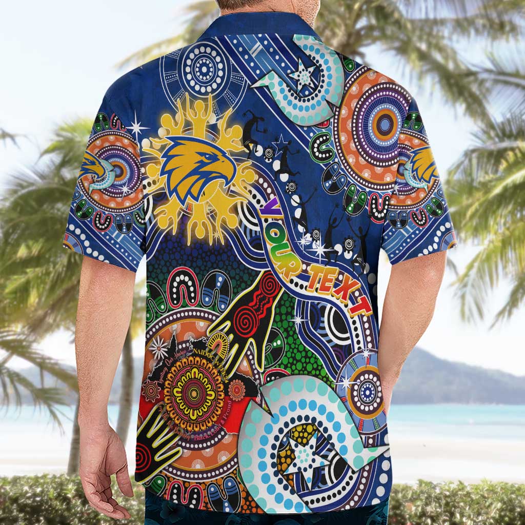 Custom NAIDOC Week 2024 West Coast Eagles Hawaiian Shirt Australia Aboriginal Dot Painting - Vibe Hoodie Shop