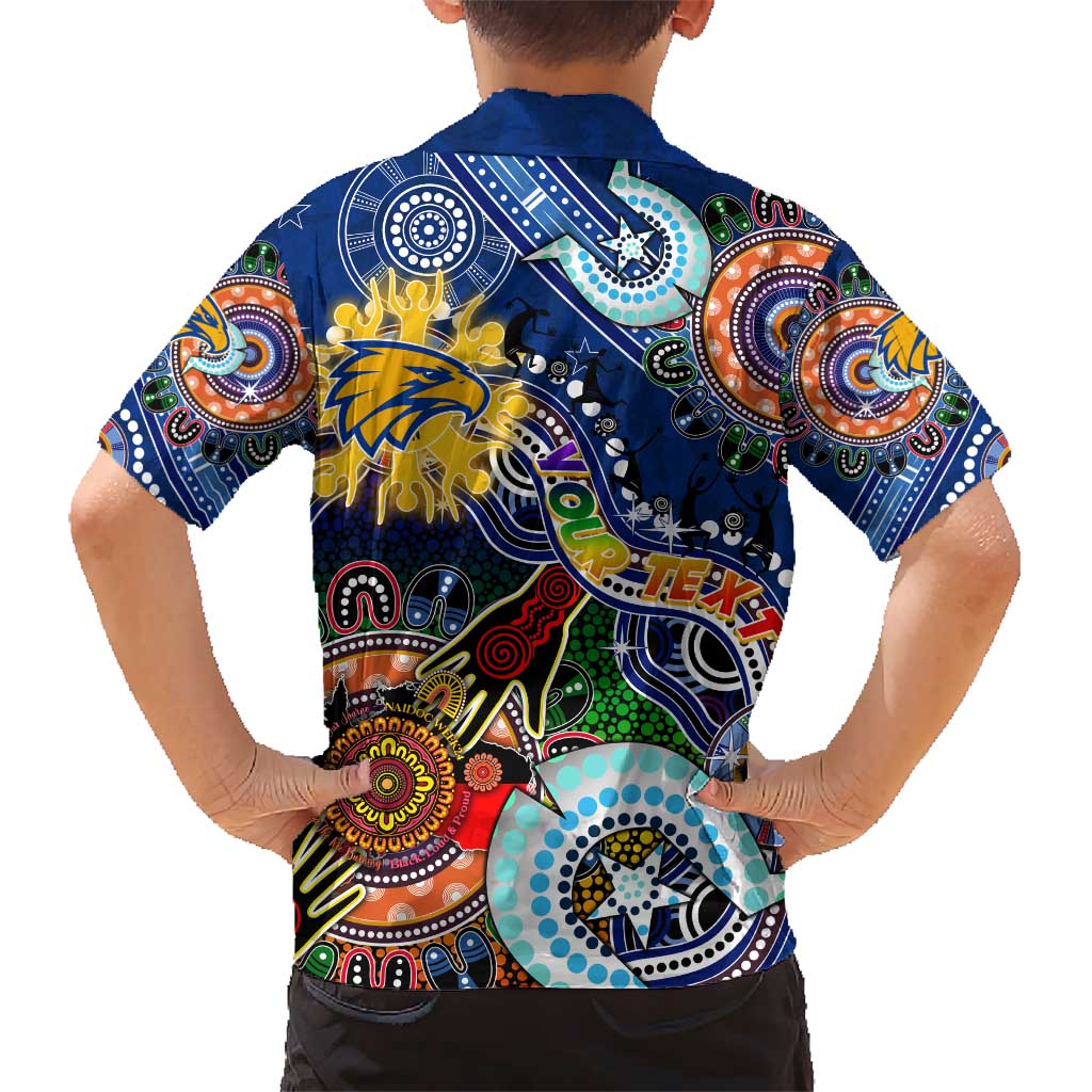 Custom NAIDOC Week 2024 West Coast Eagles Hawaiian Shirt Australia Aboriginal Dot Painting - Vibe Hoodie Shop