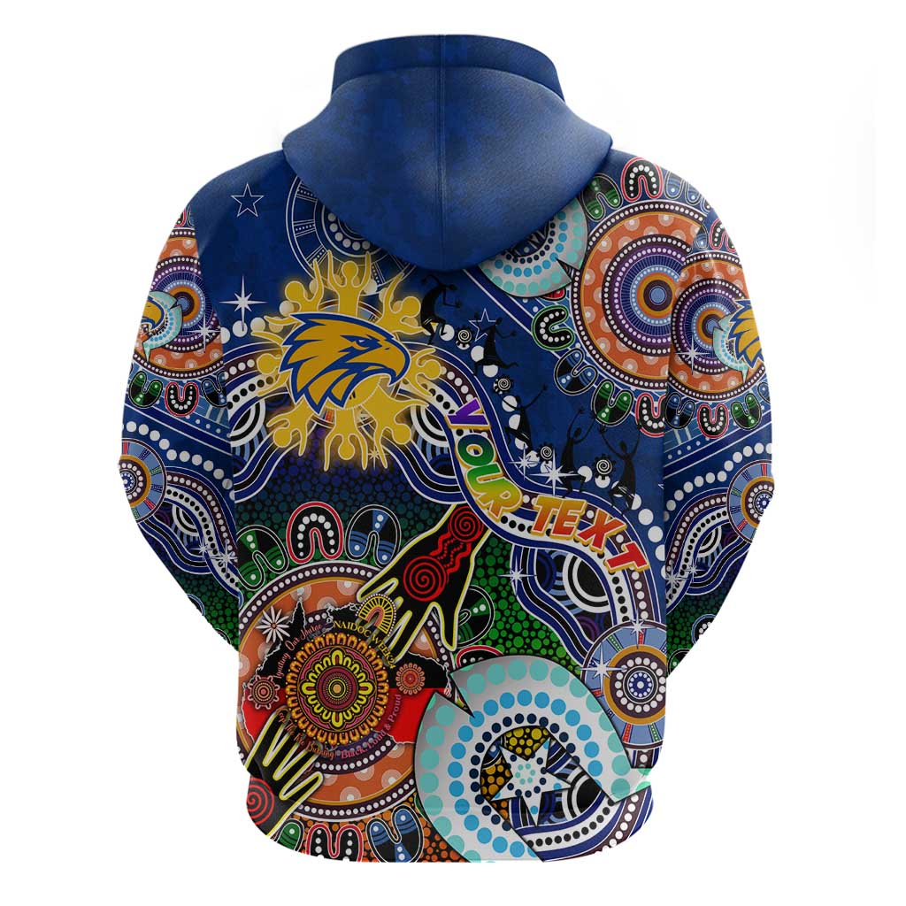 Custom NAIDOC Week 2024 West Coast Eagles Hoodie Australia Aboriginal Dot Painting - Vibe Hoodie Shop