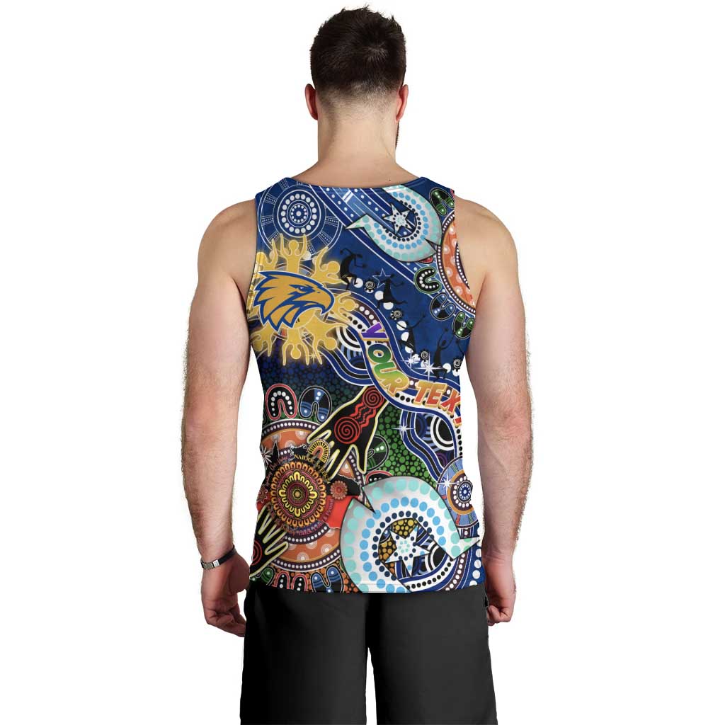 Custom NAIDOC Week 2024 West Coast Eagles Men Tank Top Australia Aboriginal Dot Painting - Vibe Hoodie Shop