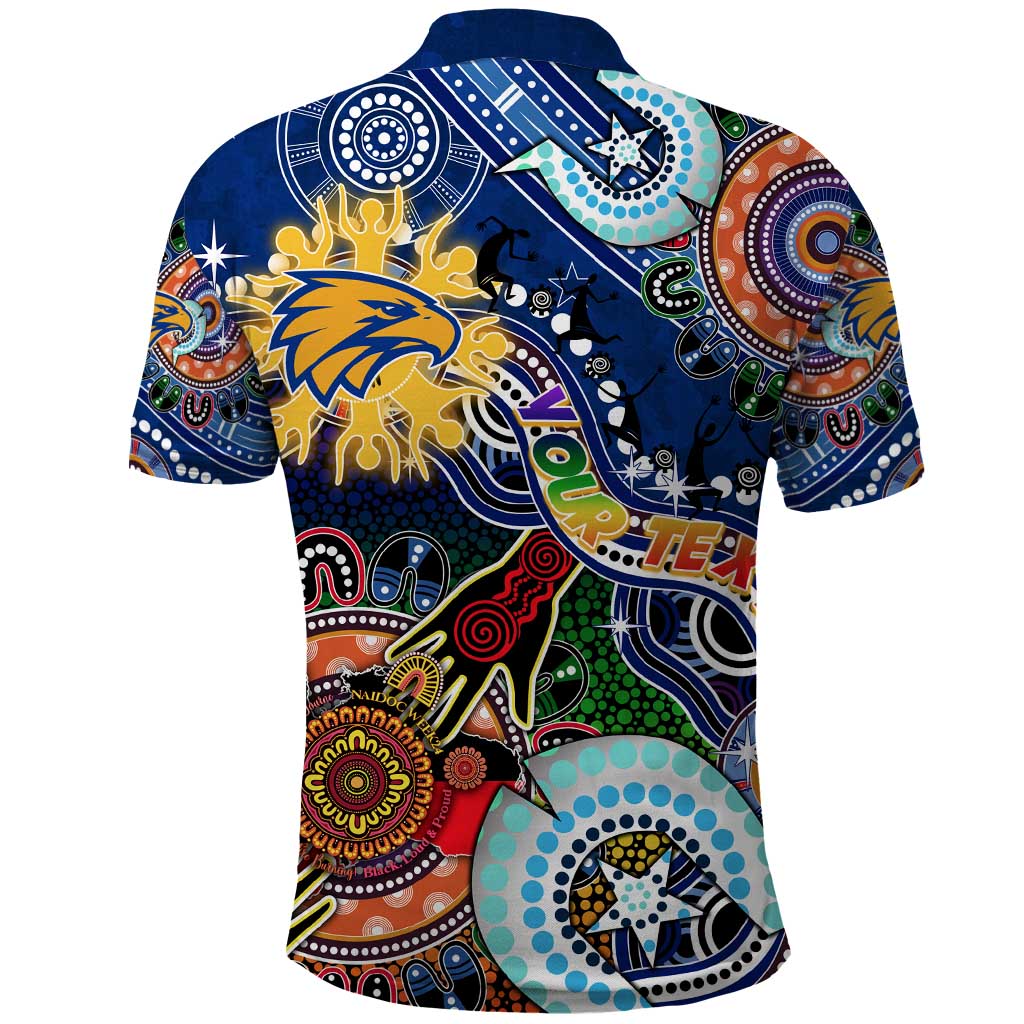 Custom NAIDOC Week 2024 West Coast Eagles Polo Shirt Australia Aboriginal Dot Painting - Vibe Hoodie Shop