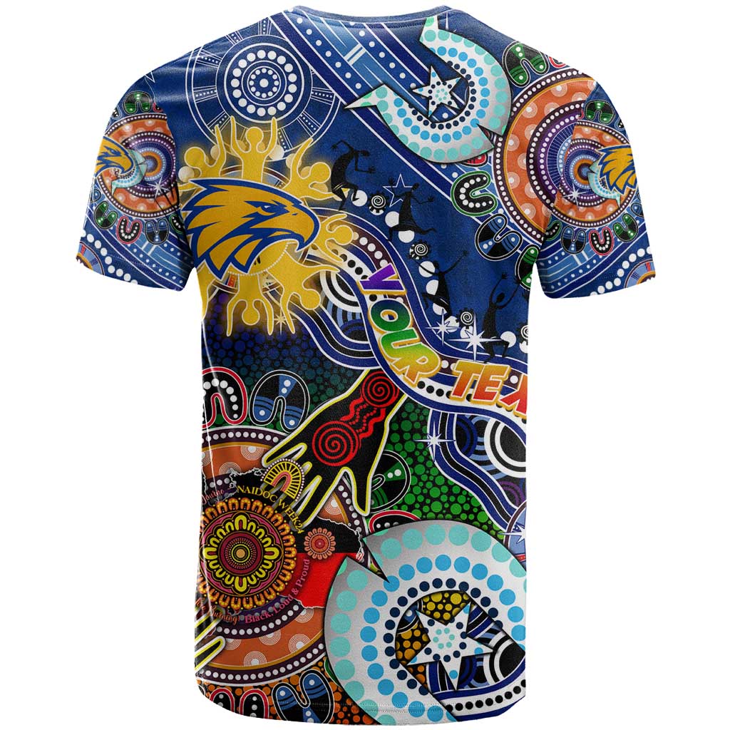 Custom NAIDOC Week 2024 West Coast Eagles T Shirt Australia Aboriginal Dot Painting - Vibe Hoodie Shop