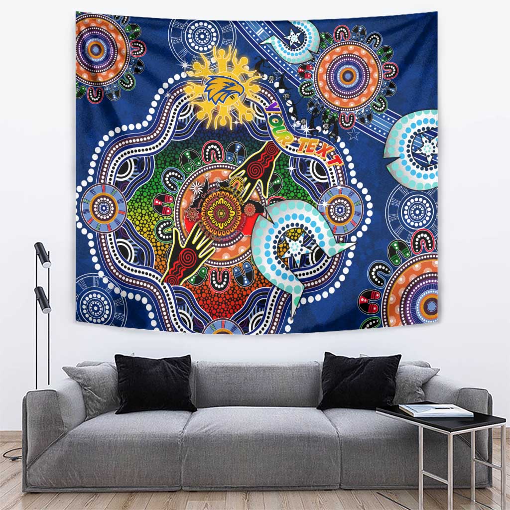 Custom NAIDOC Week 2024 West Coast Eagles Tapestry Australia Aboriginal Dot Painting - Vibe Hoodie Shop