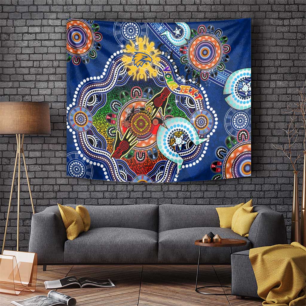 Custom NAIDOC Week 2024 West Coast Eagles Tapestry Australia Aboriginal Dot Painting - Vibe Hoodie Shop