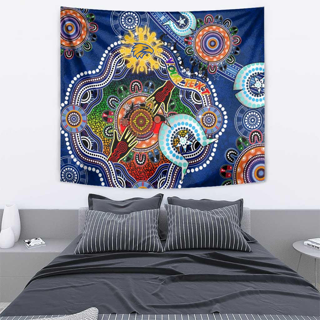 Custom NAIDOC Week 2024 West Coast Eagles Tapestry Australia Aboriginal Dot Painting - Vibe Hoodie Shop