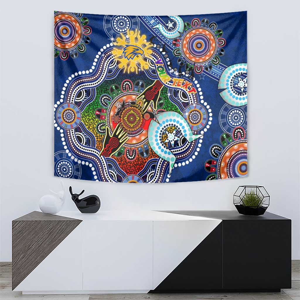 Custom NAIDOC Week 2024 West Coast Eagles Tapestry Australia Aboriginal Dot Painting - Vibe Hoodie Shop