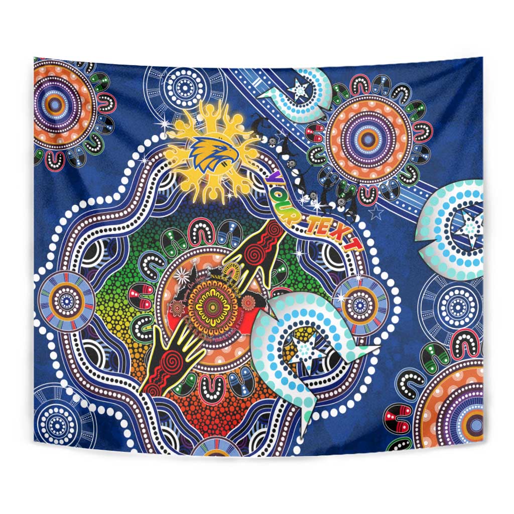 Custom NAIDOC Week 2024 West Coast Eagles Tapestry Australia Aboriginal Dot Painting - Vibe Hoodie Shop