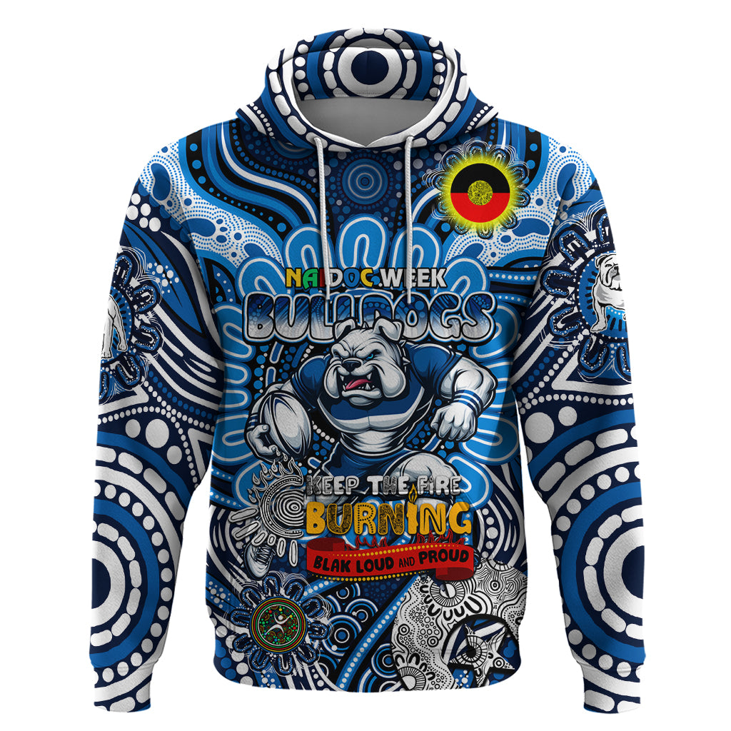 Custom NAIDOC Week 2024 Bulldogs Hoodie Mascot Rugby - Vibe Hoodie Shop
