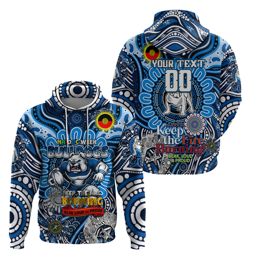 Custom NAIDOC Week 2024 Bulldogs Hoodie Mascot Rugby - Vibe Hoodie Shop