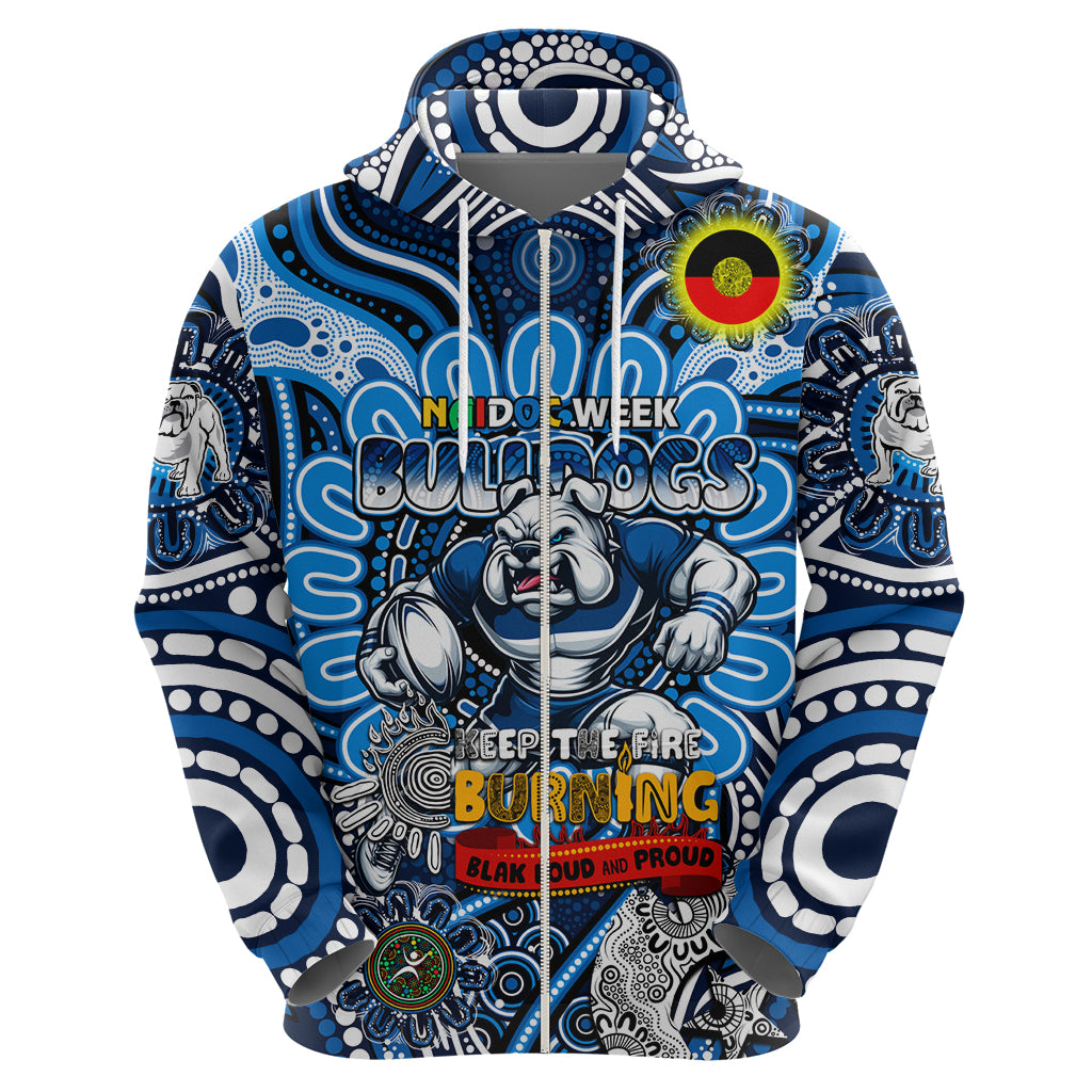 Custom NAIDOC Week 2024 Bulldogs Hoodie Mascot Rugby - Vibe Hoodie Shop
