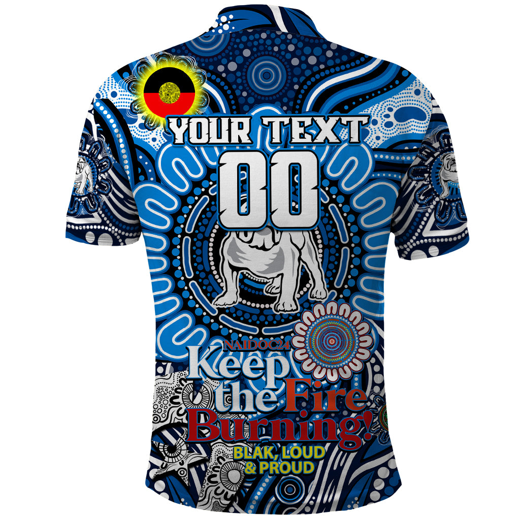 Custom NAIDOC Week 2024 Bulldogs Polo Shirt Mascot Rugby - Vibe Hoodie Shop