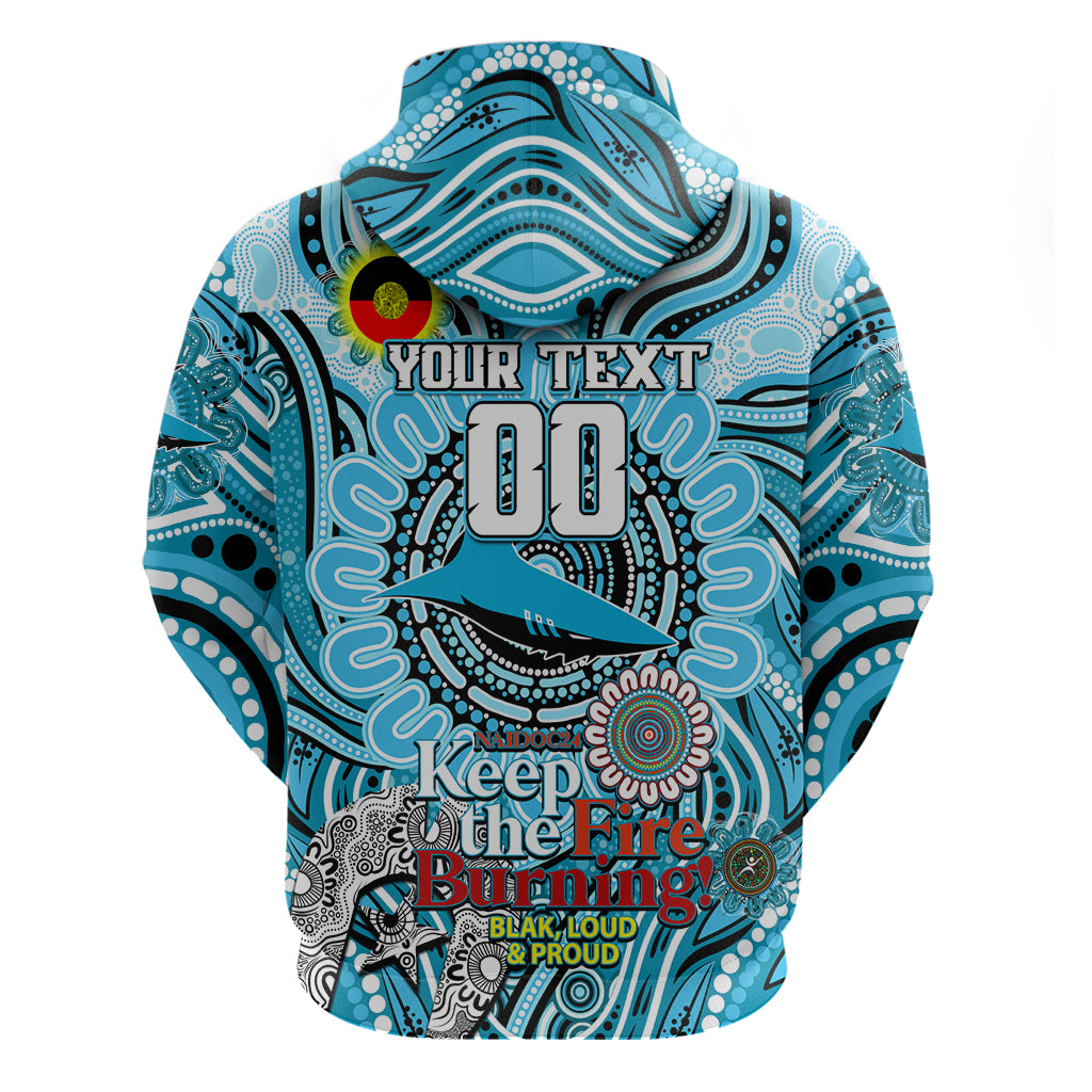Custom NAIDOC Week 2024 Sharks Hoodie Mascot Rugby - Vibe Hoodie Shop