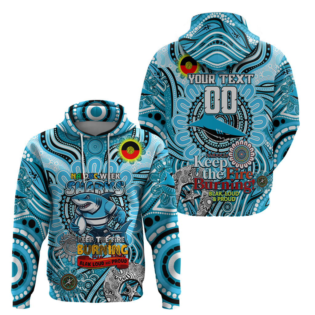 Custom NAIDOC Week 2024 Sharks Hoodie Mascot Rugby - Vibe Hoodie Shop