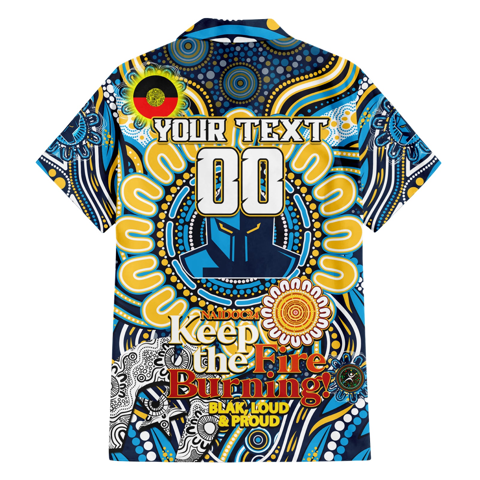 Custom NAIDOC Week 2024 Titans Hawaiian Shirt Mascot Rugby - Vibe Hoodie Shop