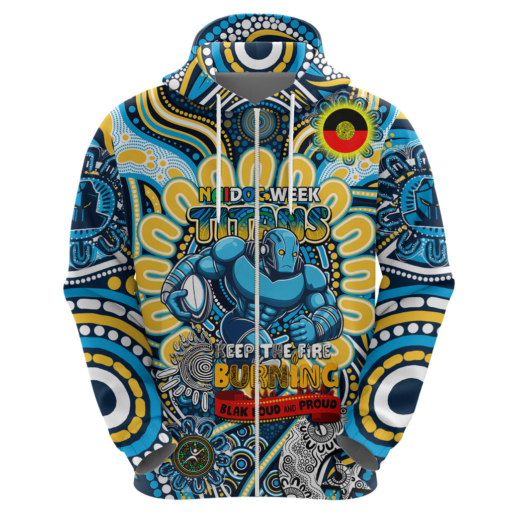 Custom NAIDOC Week 2024 Titans Hoodie Mascot Rugby - Vibe Hoodie Shop