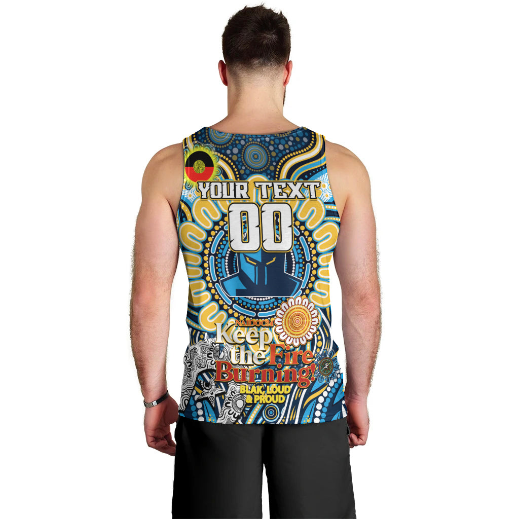 Custom NAIDOC Week 2024 Titans Men Tank Top Mascot Rugby - Vibe Hoodie Shop