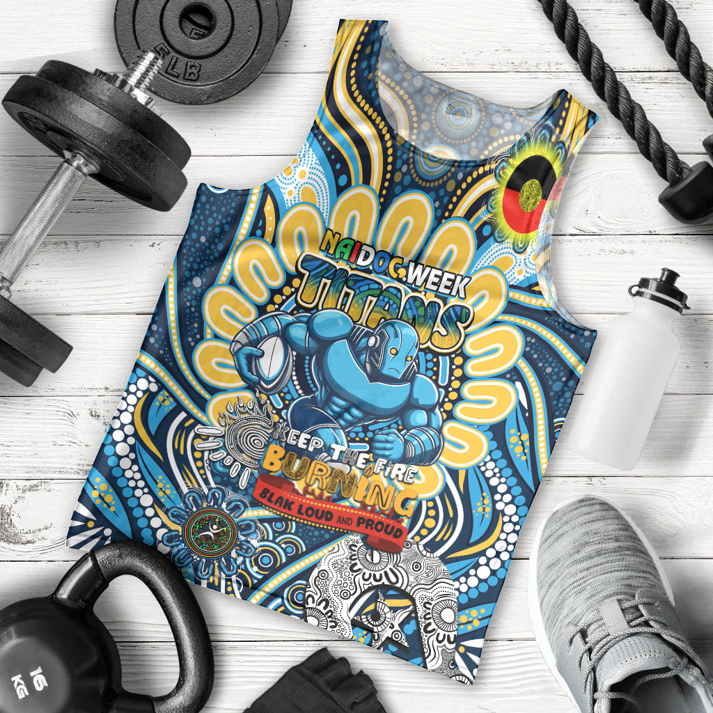 Custom NAIDOC Week 2024 Titans Men Tank Top Mascot Rugby - Vibe Hoodie Shop