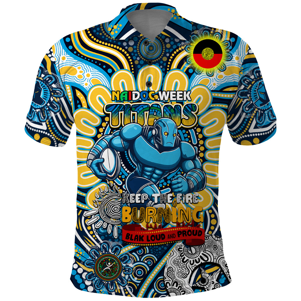 Custom NAIDOC Week 2024 Titans Polo Shirt Mascot Rugby - Vibe Hoodie Shop