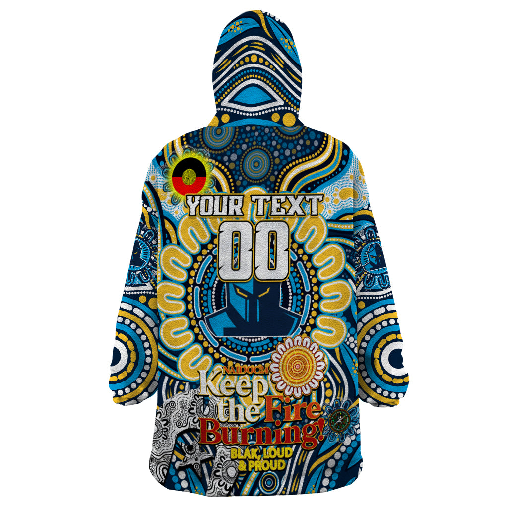 Custom NAIDOC Week 2024 Titans Wearable Blanket Hoodie Mascot Rugby - Vibe Hoodie Shop