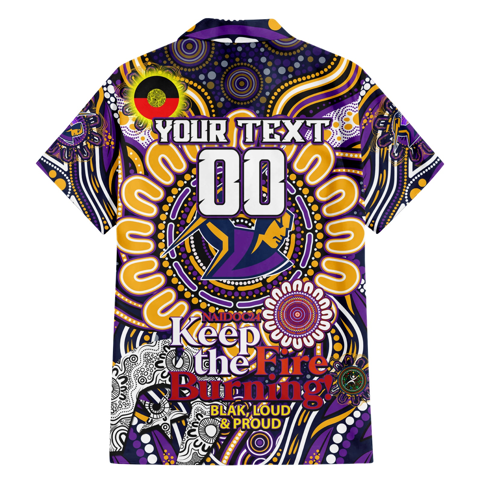 Custom NAIDOC Week 2024 Storm Hawaiian Shirt Mascot Rugby - Vibe Hoodie Shop