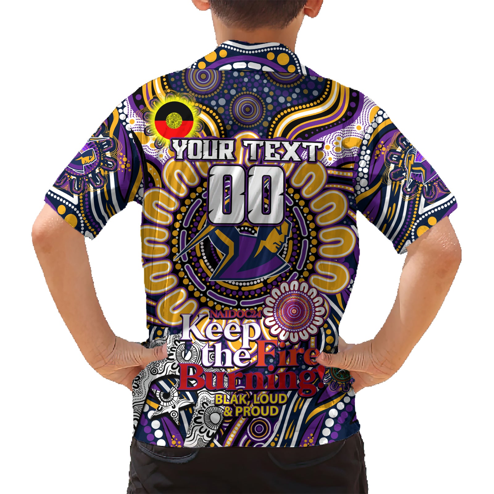 Custom NAIDOC Week 2024 Storm Hawaiian Shirt Mascot Rugby - Vibe Hoodie Shop