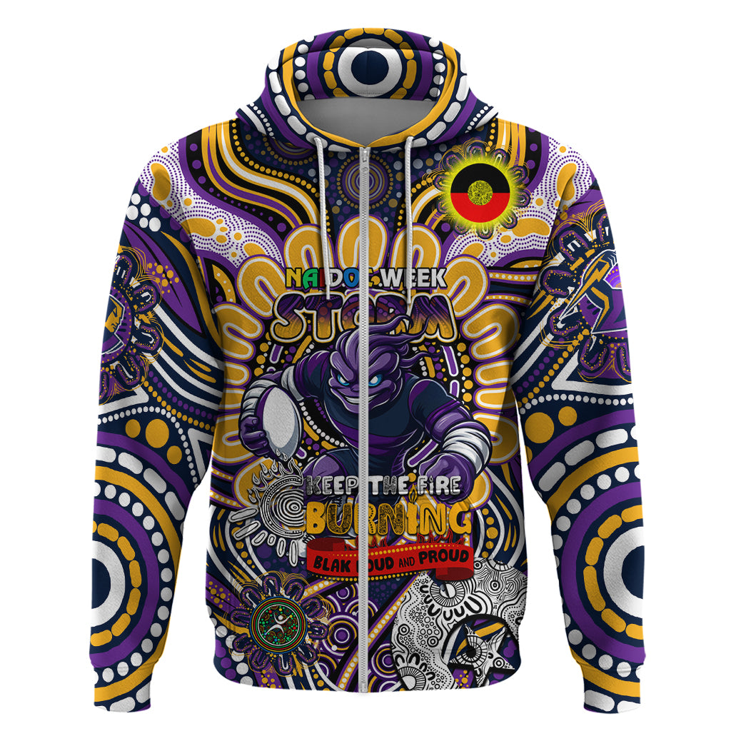 Custom NAIDOC Week 2024 Storm Hoodie Mascot Rugby - Vibe Hoodie Shop